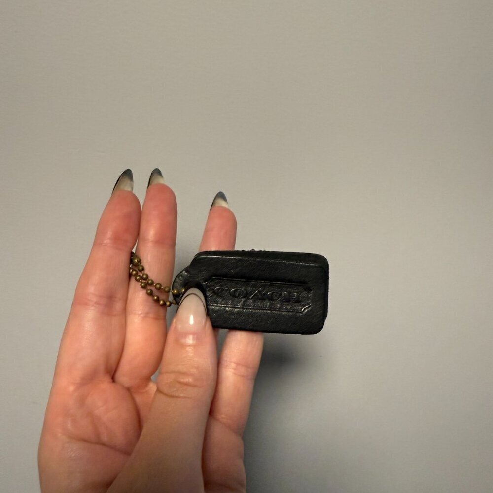 Vintage Coach Bag Black Leather - Picture 9 of 16